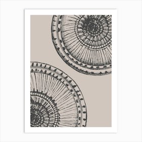 Two Circular Plates Art Print