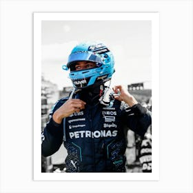 George Russell, Mercedes Amg F1 Art Print