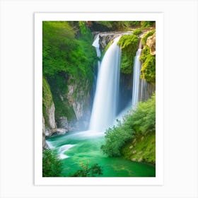 Skradinski Buk Waterfall, Croatia Realistic Photograph (2) Art Print