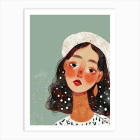 Illustration Of A Girl 4 Art Print