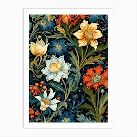 Floral Pattern 45 Art Print