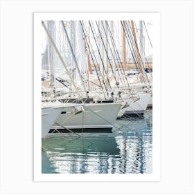 Palma Mallorca Yachts In Marina Art Print