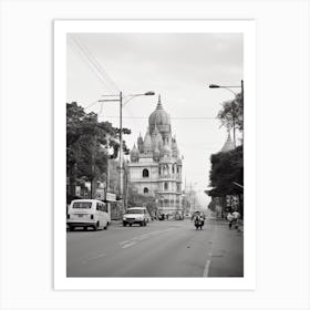 Bangalore, India, Black And White Old Photo 2 Art Print