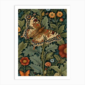 william morris Butterfly Wallpaper 1 Art Print