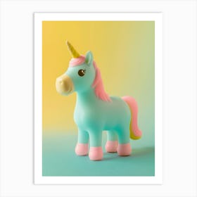 Pastel Toy Unicorn Photography 4 Art Print