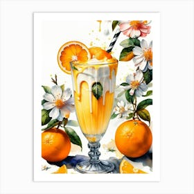 Orange Juice Art Print