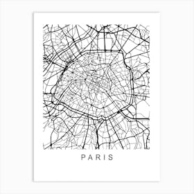 Paris Map Art Print