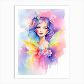 Watercolor Fairy Art Print