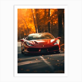 Red Ferrari 1 Art Print