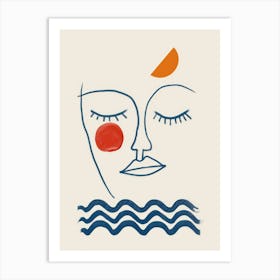 Face Of The Sea 1 Art Print