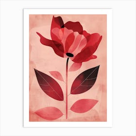 Red Rose Art Print