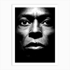 Miles Davis Line Art Illustration 1 Art Print