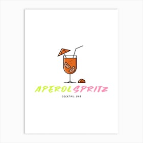 Aperol Spritz Orange - Aperol, Spritz, Aperol spritz, Cocktail, Orange, Drink Art Print