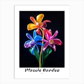 Bright Inflatable Flowers Poster Orchid 1 Art Print