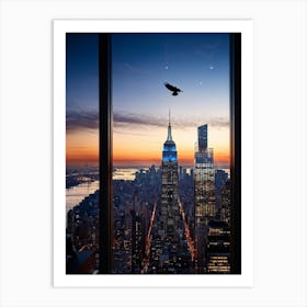 A Developer In Manhattan Casting An Eagle Eye View On The Citys Architectural Evolution With The M (5) Art Print