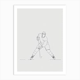 Hockey Player In Action Poster