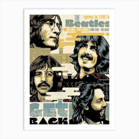 Beatles Get Back Art Print
