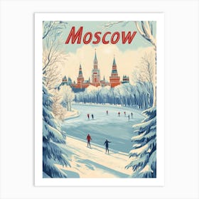 Aihrgdesign A Mid Century Modern Travel Poster For Moscow Sho 42d9c306 2cdc 40fc 8c4c 77d255a3ca41 1 Art Print