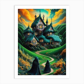 Two Ghouls In A House Art Print