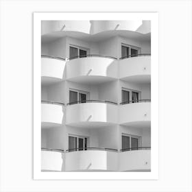 Balconies Of A Hotel Mallorca Spain Art Print