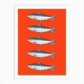 Sardines . London. Art Print