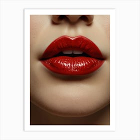 Red Lips Art Print