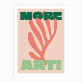 More Art Matisse - Pink and Greens Art Print