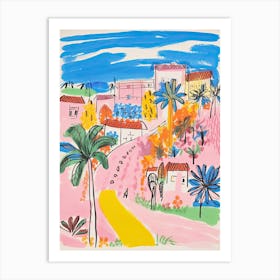 Brasilia, Dreamy Storybook Illustration 3 Art Print