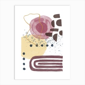 Abstract minimalist watercolor 1 Art Print