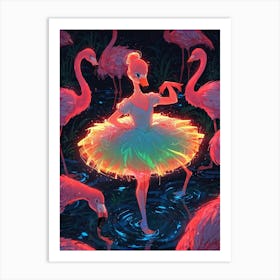 Flamingos 8 Art Print