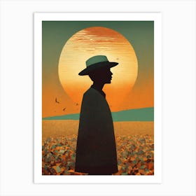 Man In Hat 1 Art Print