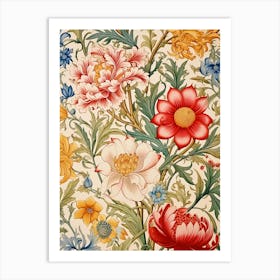 William Morris Floral Wallpaper 10 Art Print