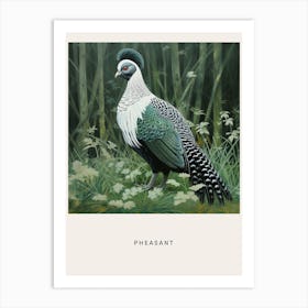 Ohara Koson Inspired Bird Painting Pheasant 1 Poster Art Print