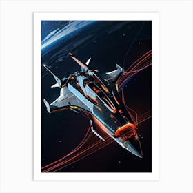 Spaceship 5 Art Print