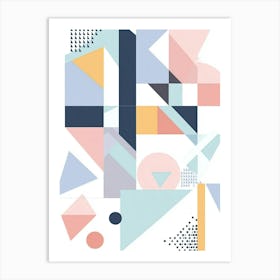 Abstract Geometric Painting 2 Art Print