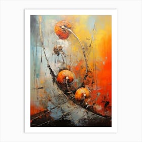 Snail Abstract Expressionism 3 Art Print