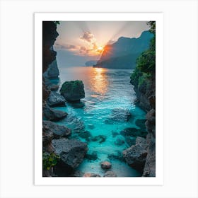 Sunset In Bali Art Print