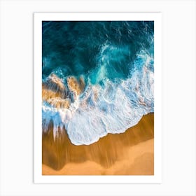 Aerial View Of A Beach 71 Art Print