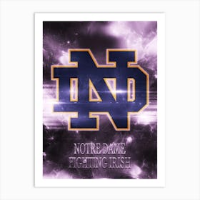 Notre Dame Fighting Irish Art Print