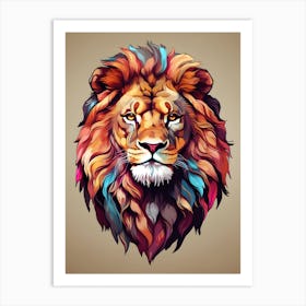 Lion Head 1 Art Print