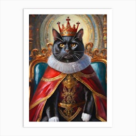Royal Cat Art Print
