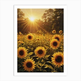 Sunflowers 1 Art Print