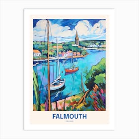 Falmouth England Uk Travel Poster Art Print