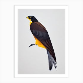 Hawk 1 Origami Bird Art Print