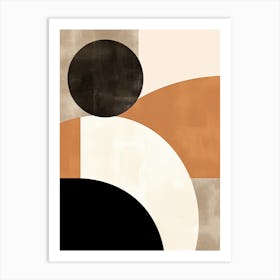 Reverie In Ivory Geometry, Bauhaus Art Print