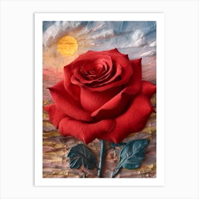 Rose In The Sun Art Print