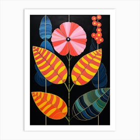 Lantana 2 Hilma Af Klint Inspired Flower Illustration Art Print