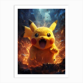 Pokemon Pikachu 5 Art Print