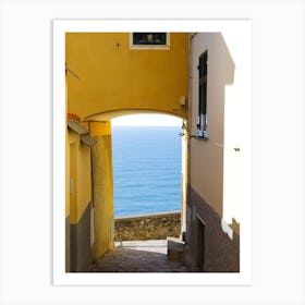 Narrow Alleyway To The Sea Art Print