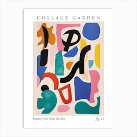 Collage Garden 18 Art Print